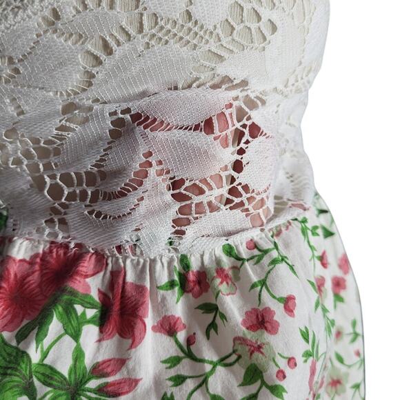 Victoria's Secret Cottagecore Floral Slip Dress Chemise Babydoll Small Lace Pink - Picture 6 of 15